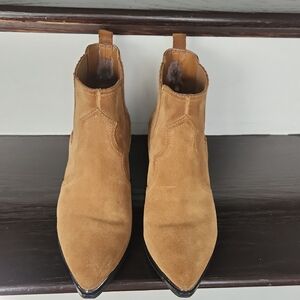 Marc Fisher Tan Suede Boots